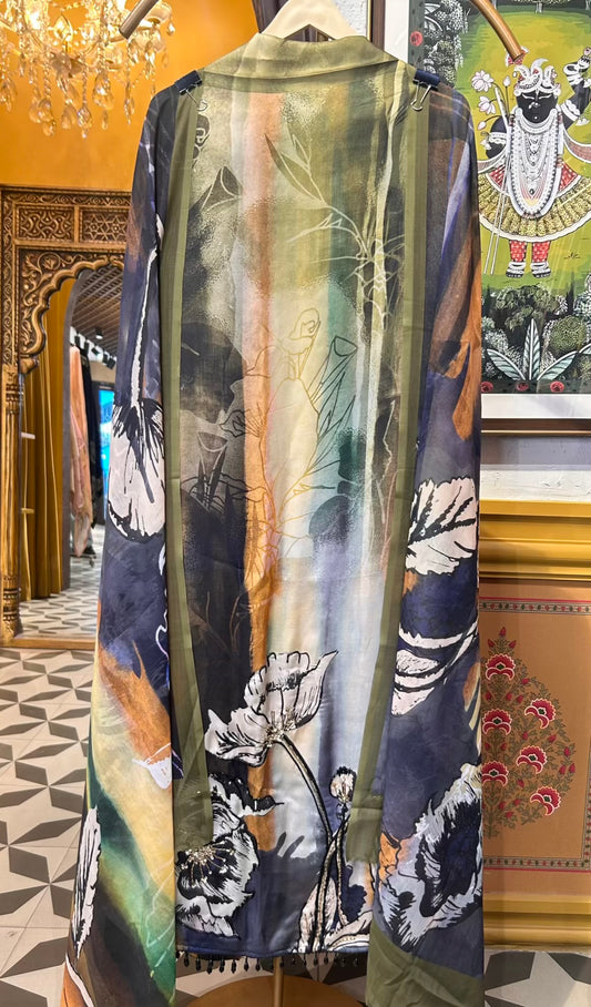 Mahveen Mirage Suit (Olive Green)