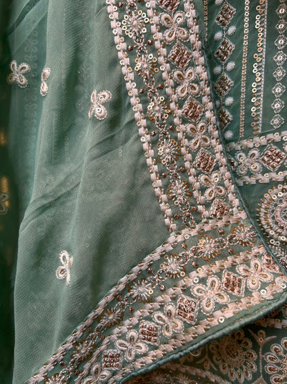 Amaira Georgette Suit (Green)