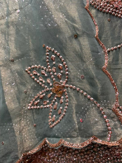 Layaan Organza Suit (Green)