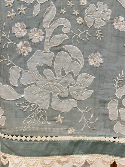 Aafiya Moti Mul Suit (Powder Blue)