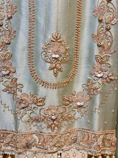 Ruhzara Lace Grace Suit (Pista Green)