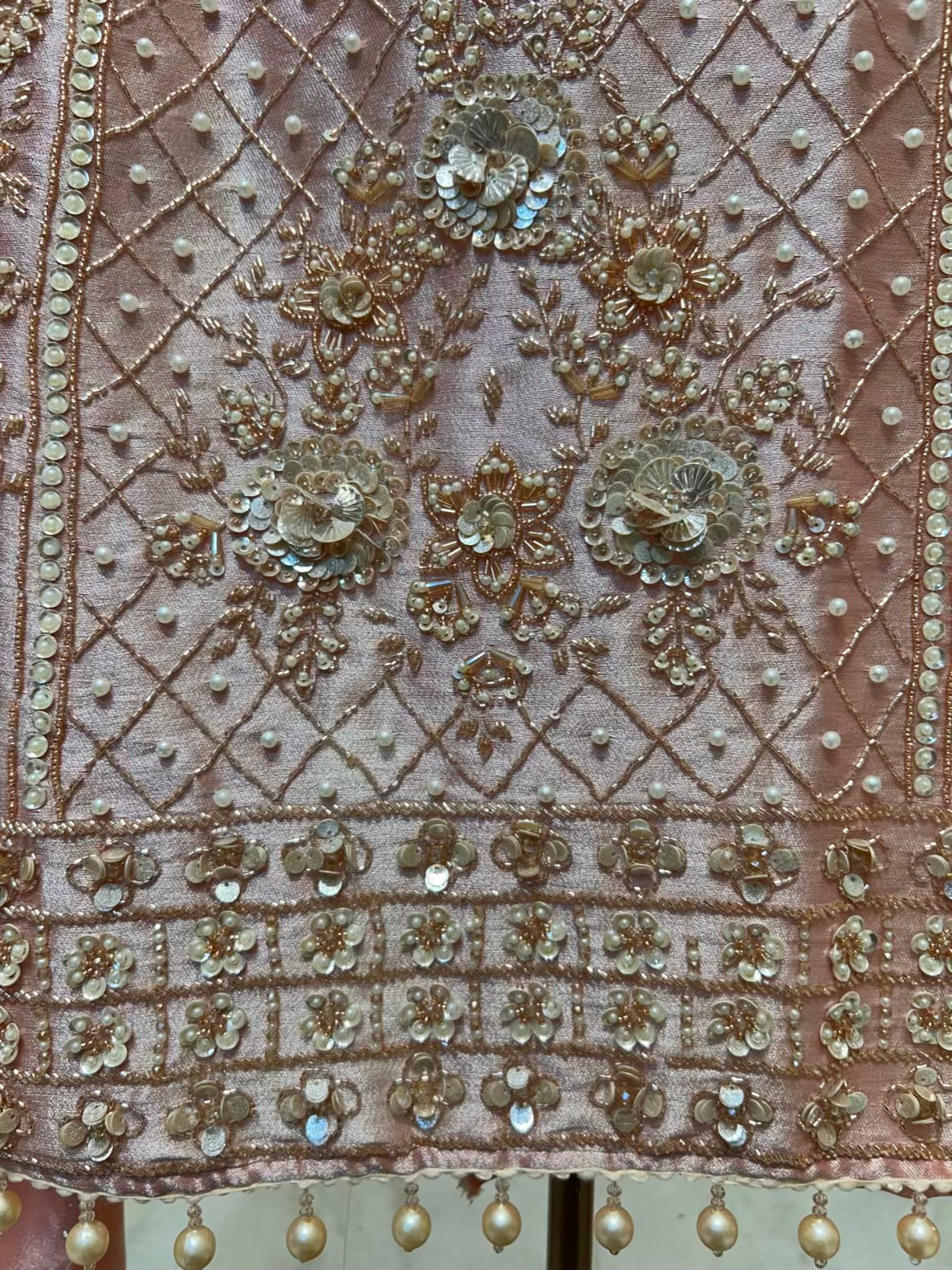 Ruhzara Sequin Veil Suit (Pink)