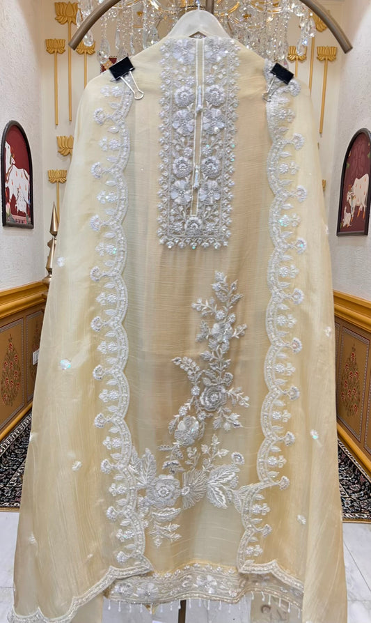 Elzara Crush Tissue Suit (Yellow)