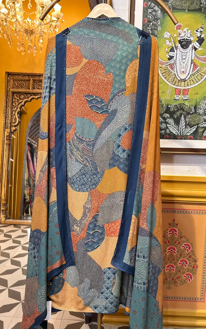 Mahroza Pashmina Suit (Blue)