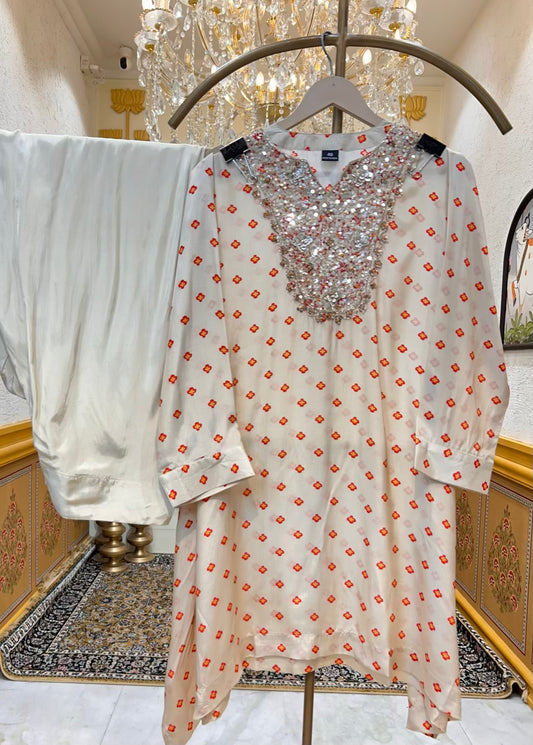 Elvia Printed Crêpe Co-ord Set