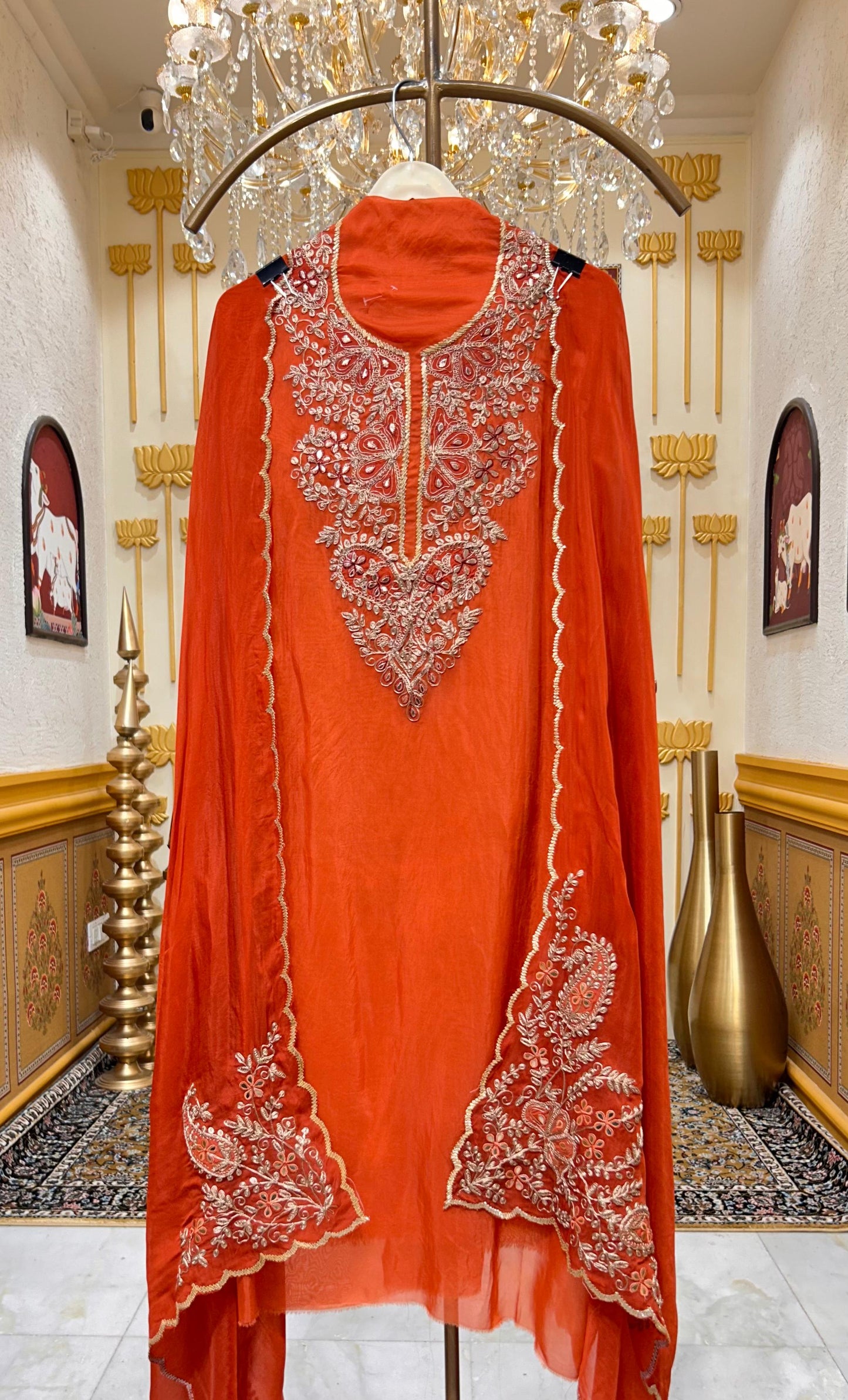 Arezya Dori Leather Élan Suit (Rust)