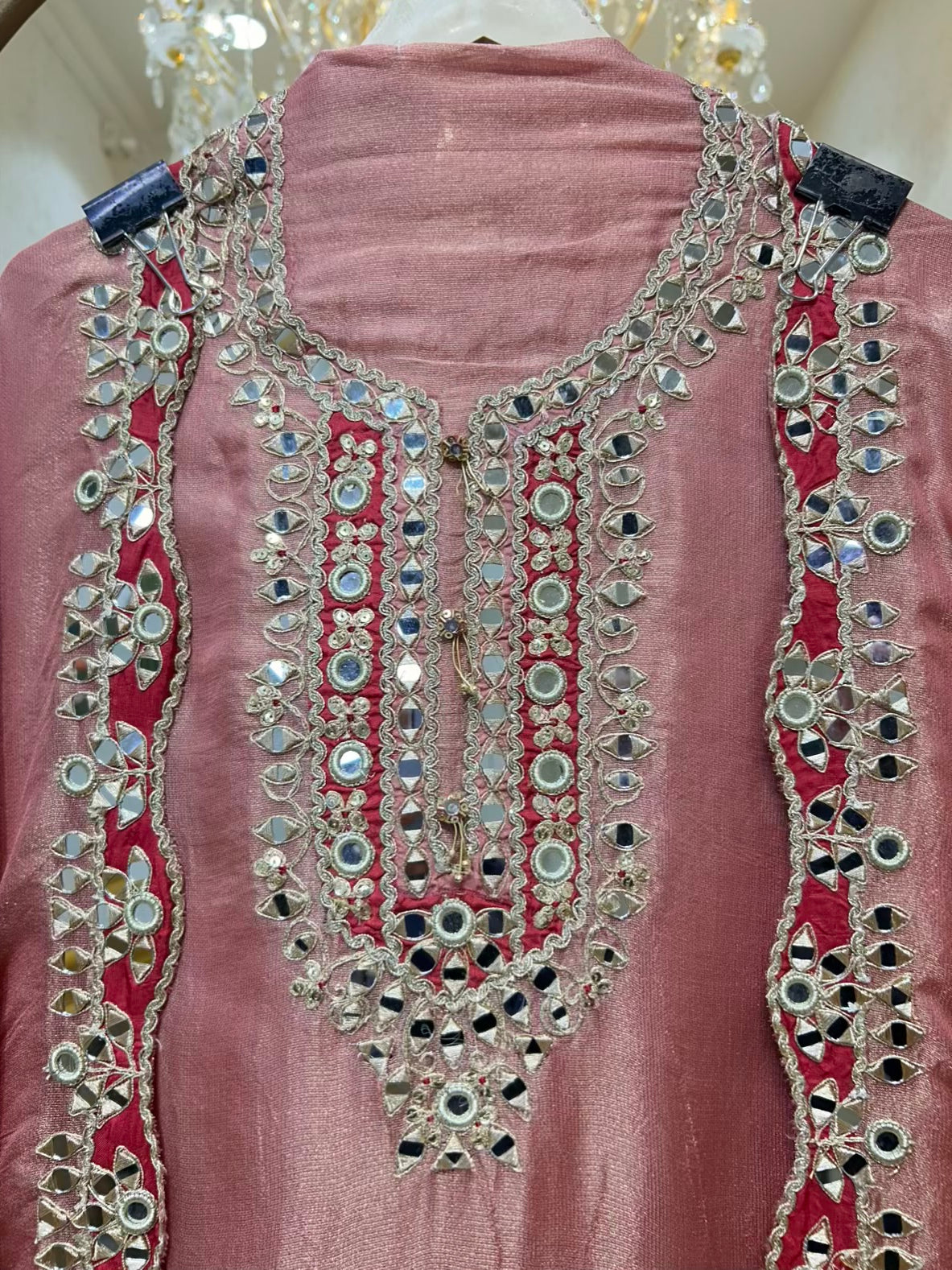 Rimzara Aaina Dori Suit (Pink)