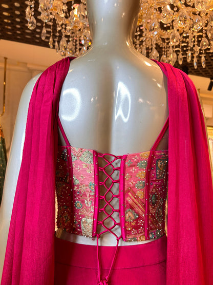Rangmahal Crop Top Set