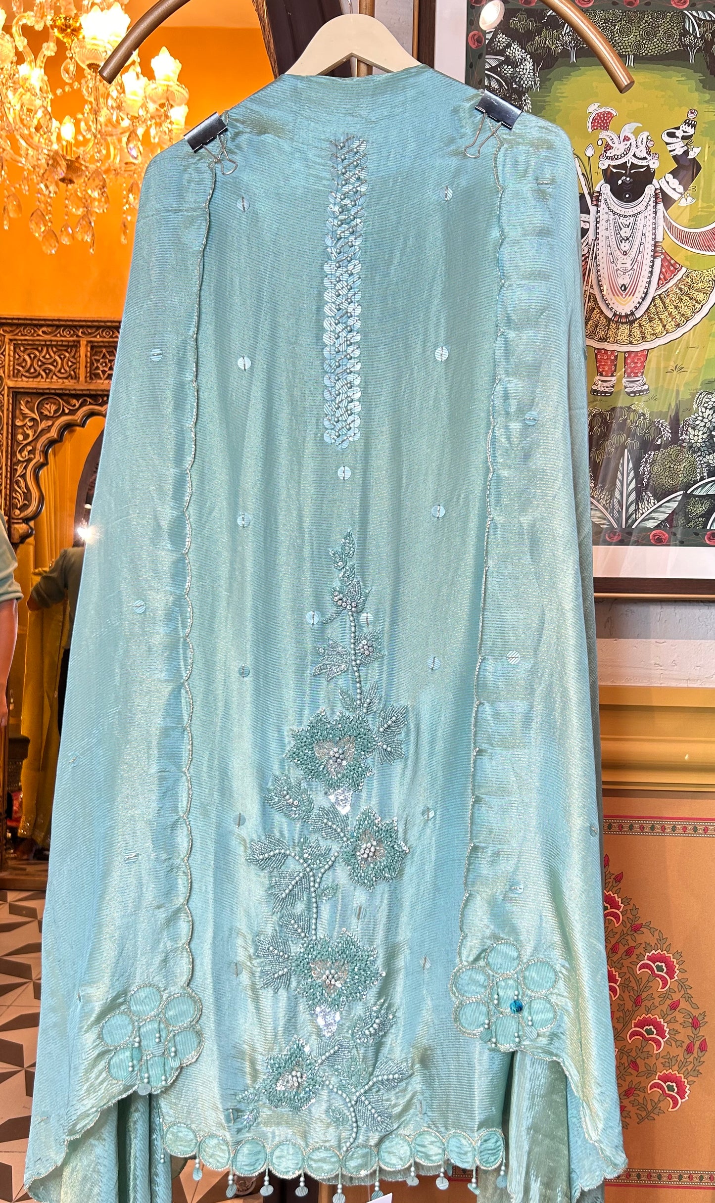 Mehira Organza Suit (Blue)