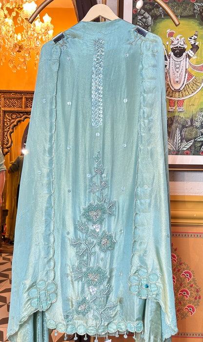 Mehira Organza Suit (Blue)