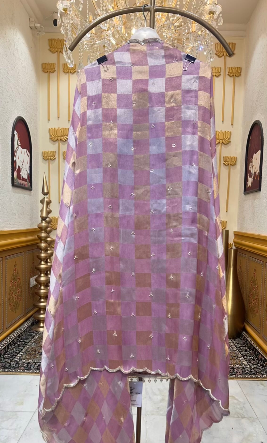 Zehraani Sequin Naqsh Suit (Lavender)