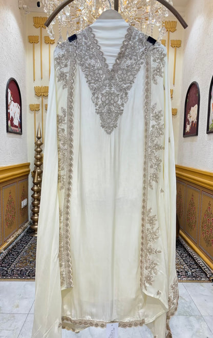 Zareen Satin Silk Suit