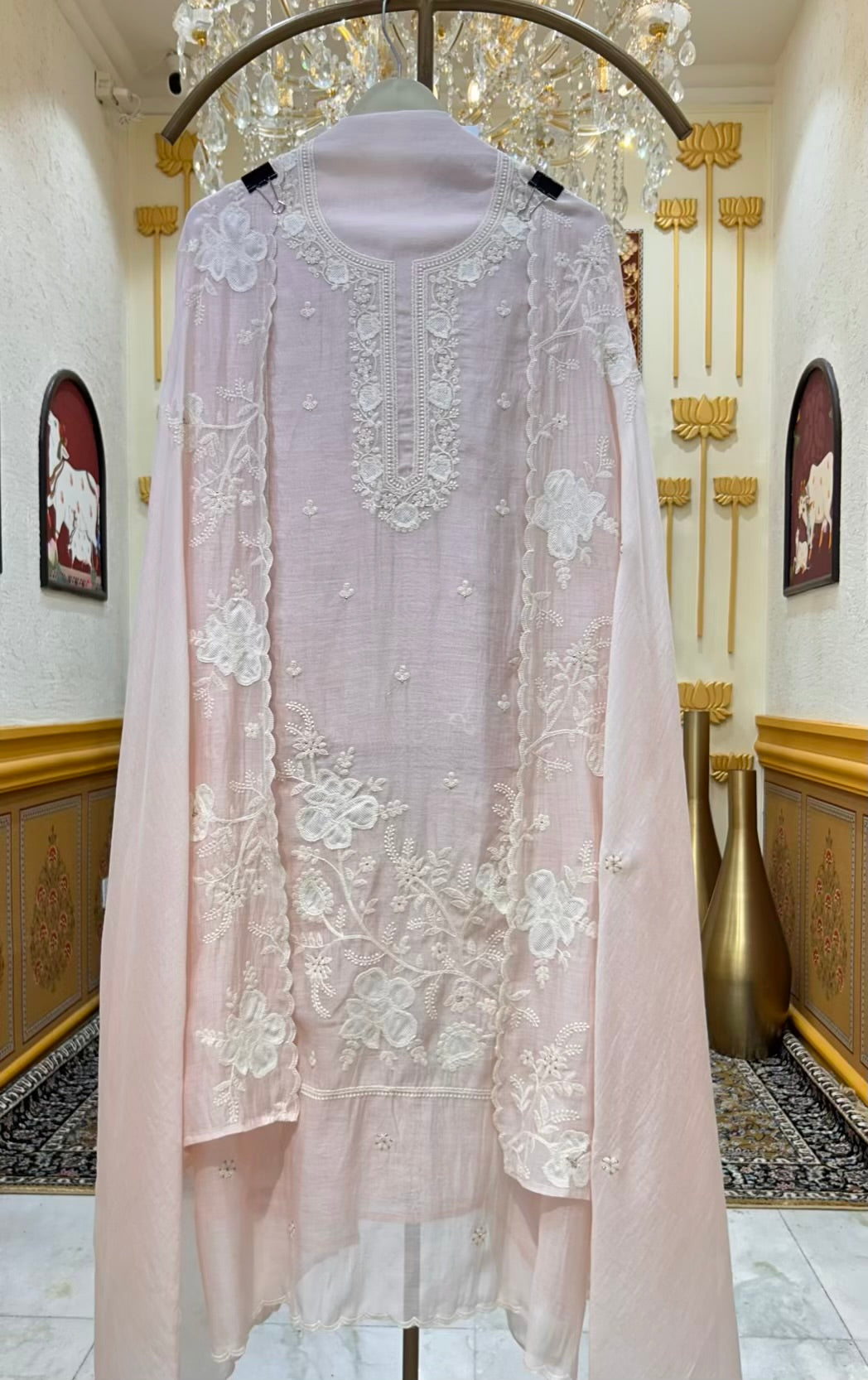 Liora Thread Veil Chanderi Sui