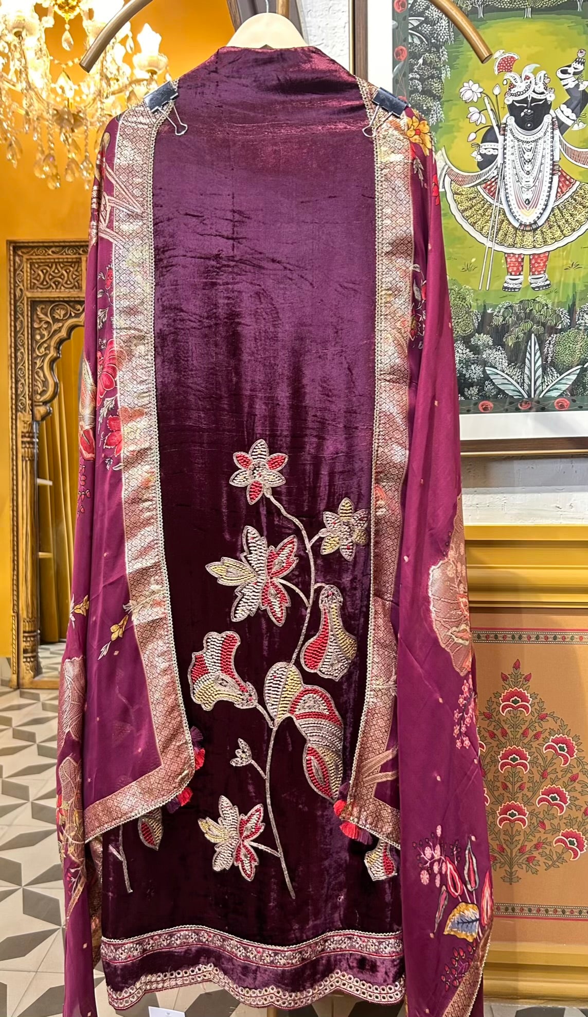 Ridwaan-é-Velvet Suit (Wine)