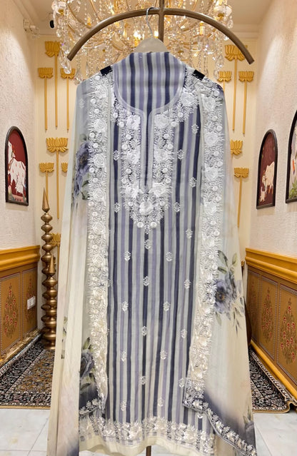 Elvaya Threadline Chanderi Suit