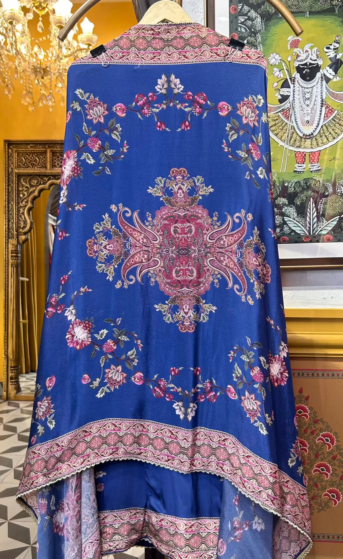 Nayesha Crepe Suit (Blue)