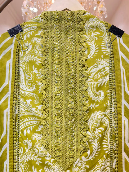 Nayara Cotton Lace Suit (Green)