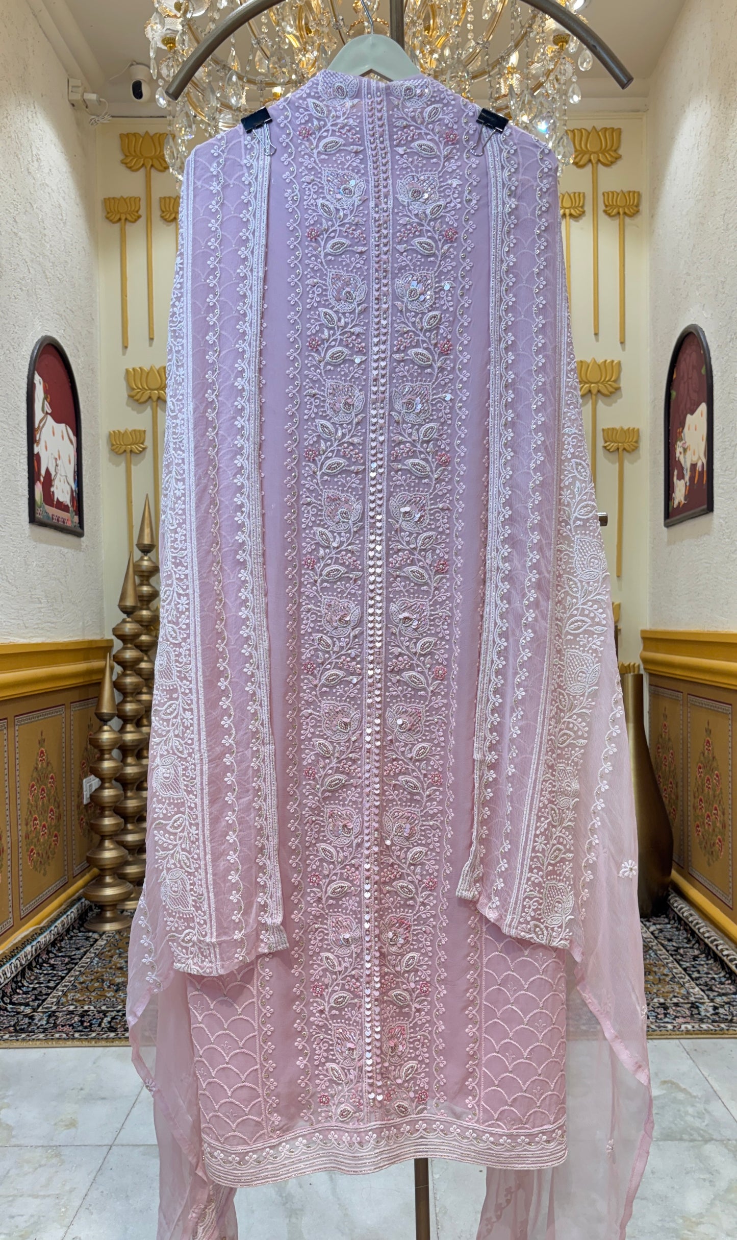 Ruhnaz Handcrafted Georgette Suit