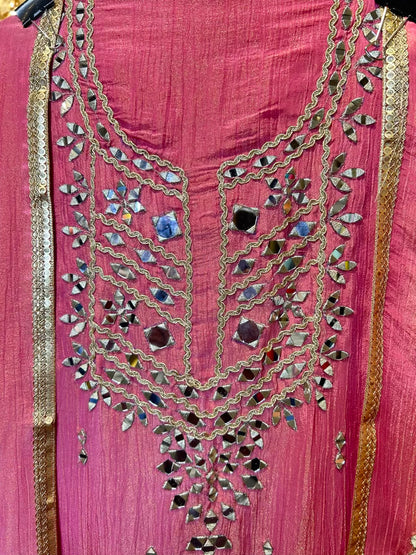 Chandrika Mirror Suit (Pink)