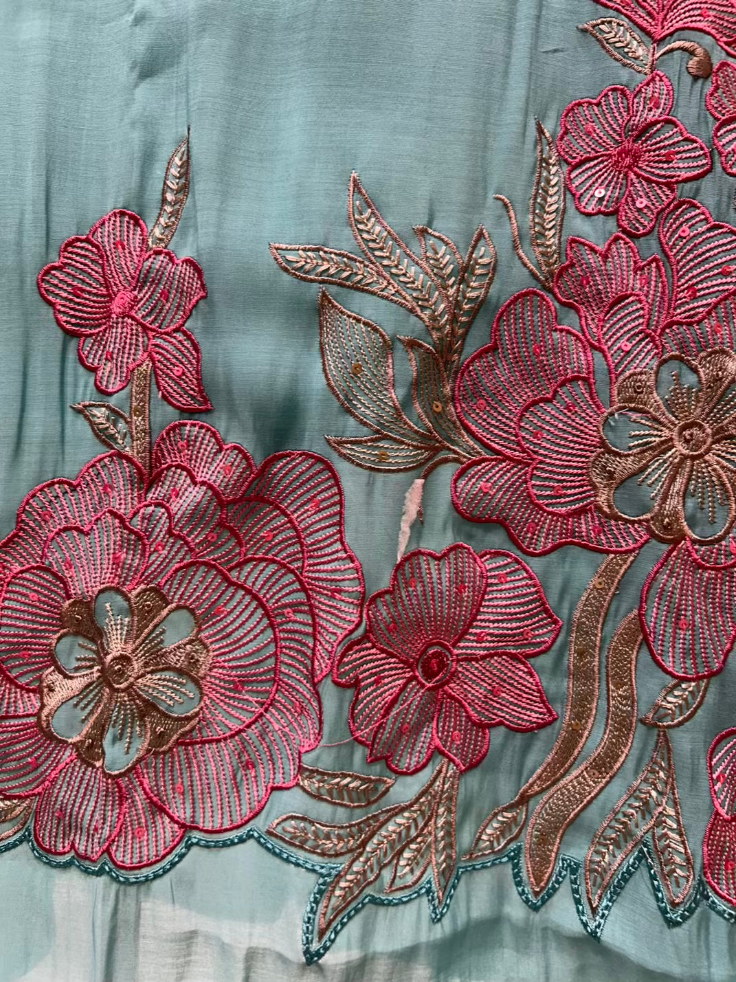 Elmyra Sequin Resham Chanderi Suit