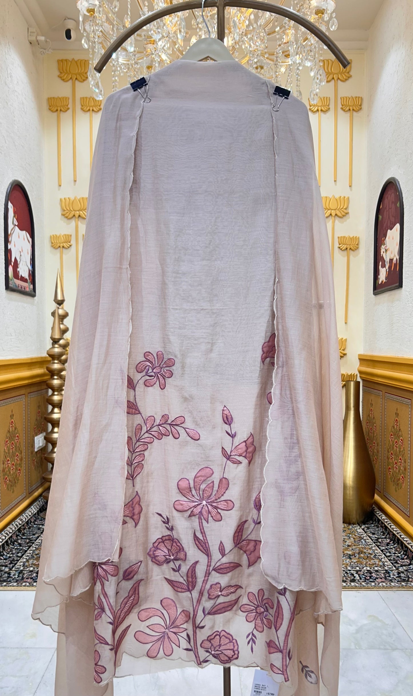 Saanvi Appliqué Grace Suit (Mouse)