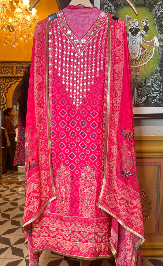 Gulrooh Muslin Silk Suit