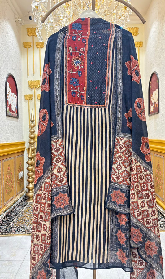 Aafreen Printed Chanderi Suit