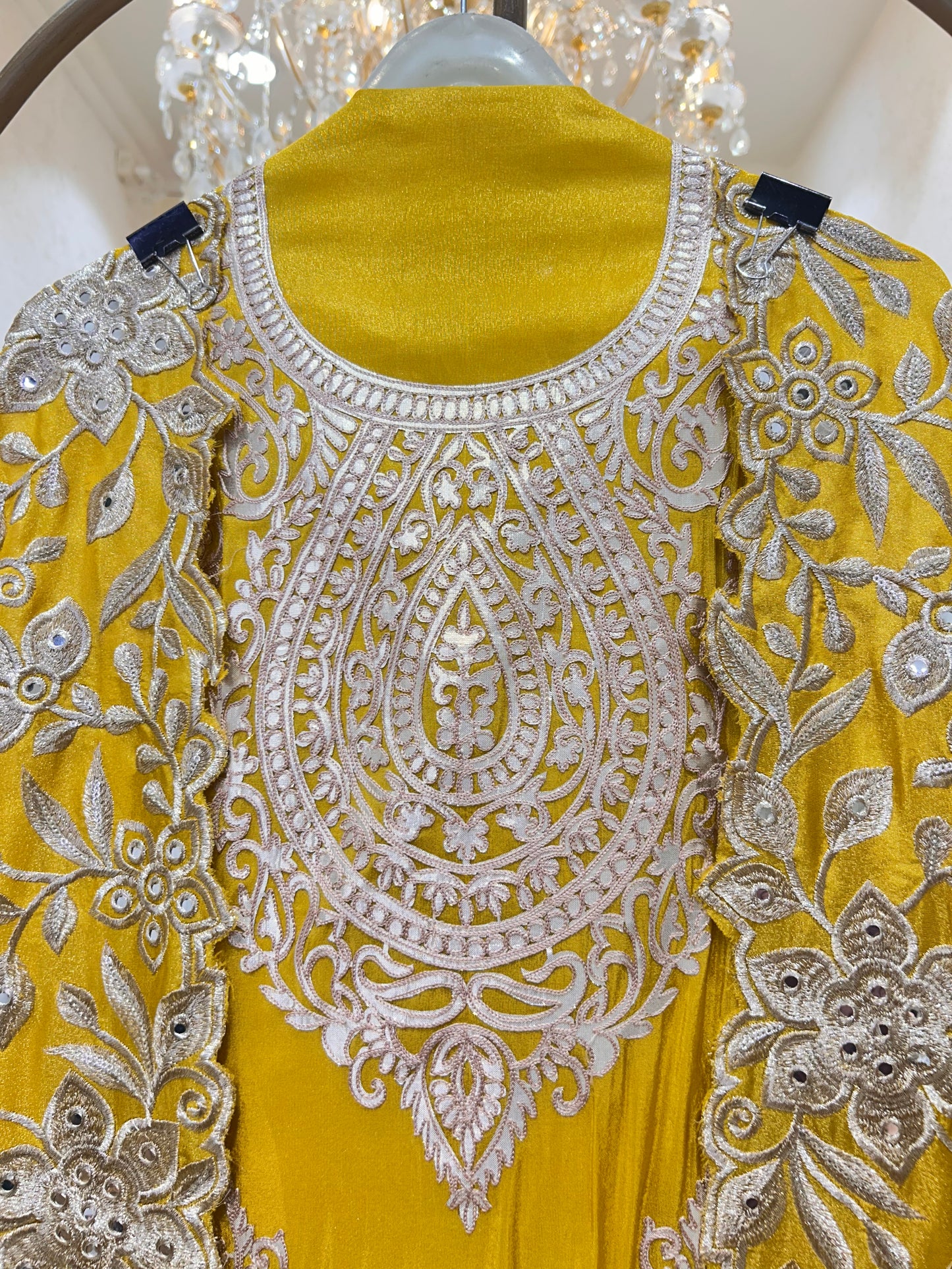 Ruhanshi Shimmer Silk Suit