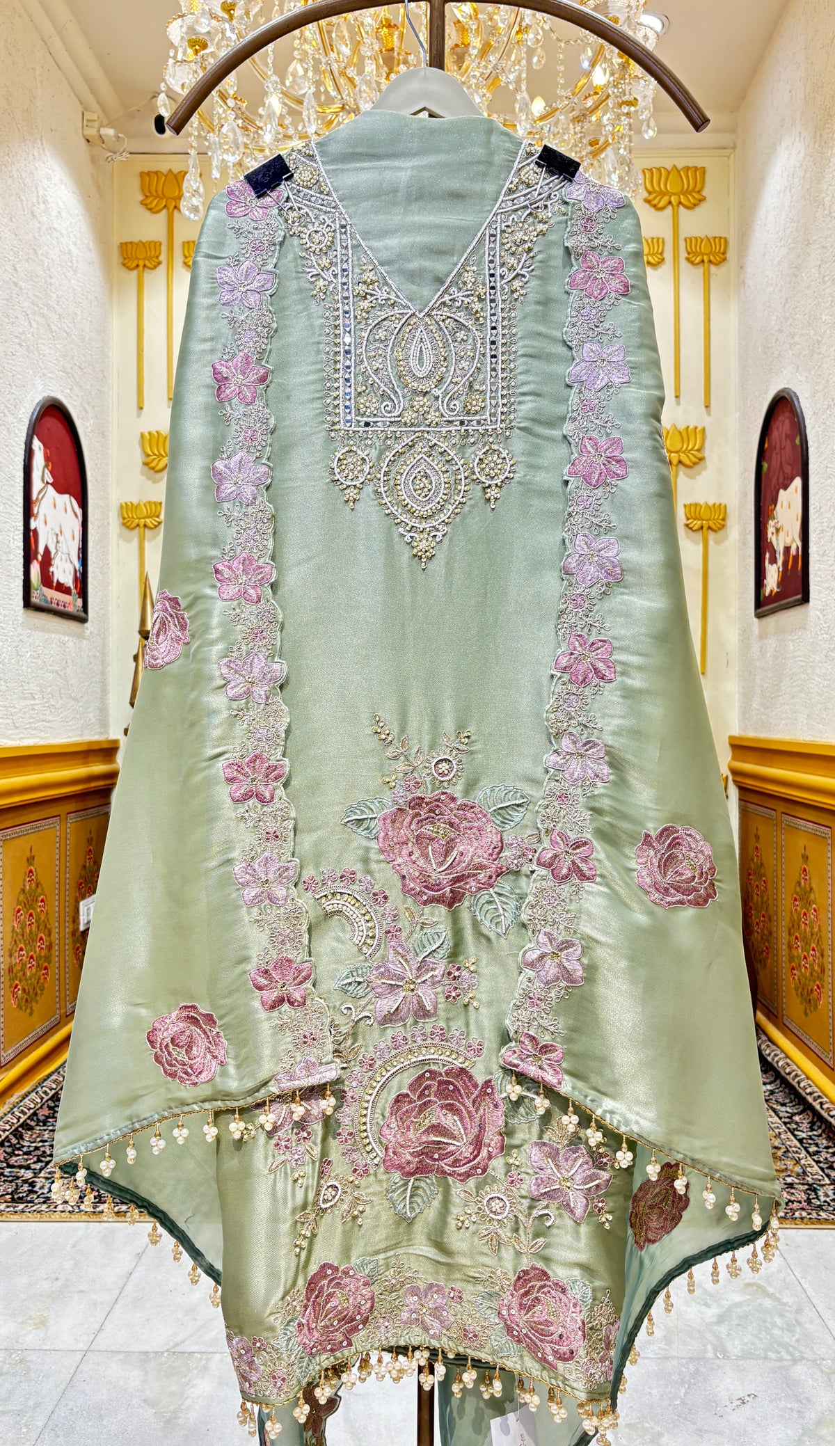 Mahzara Organza Suit