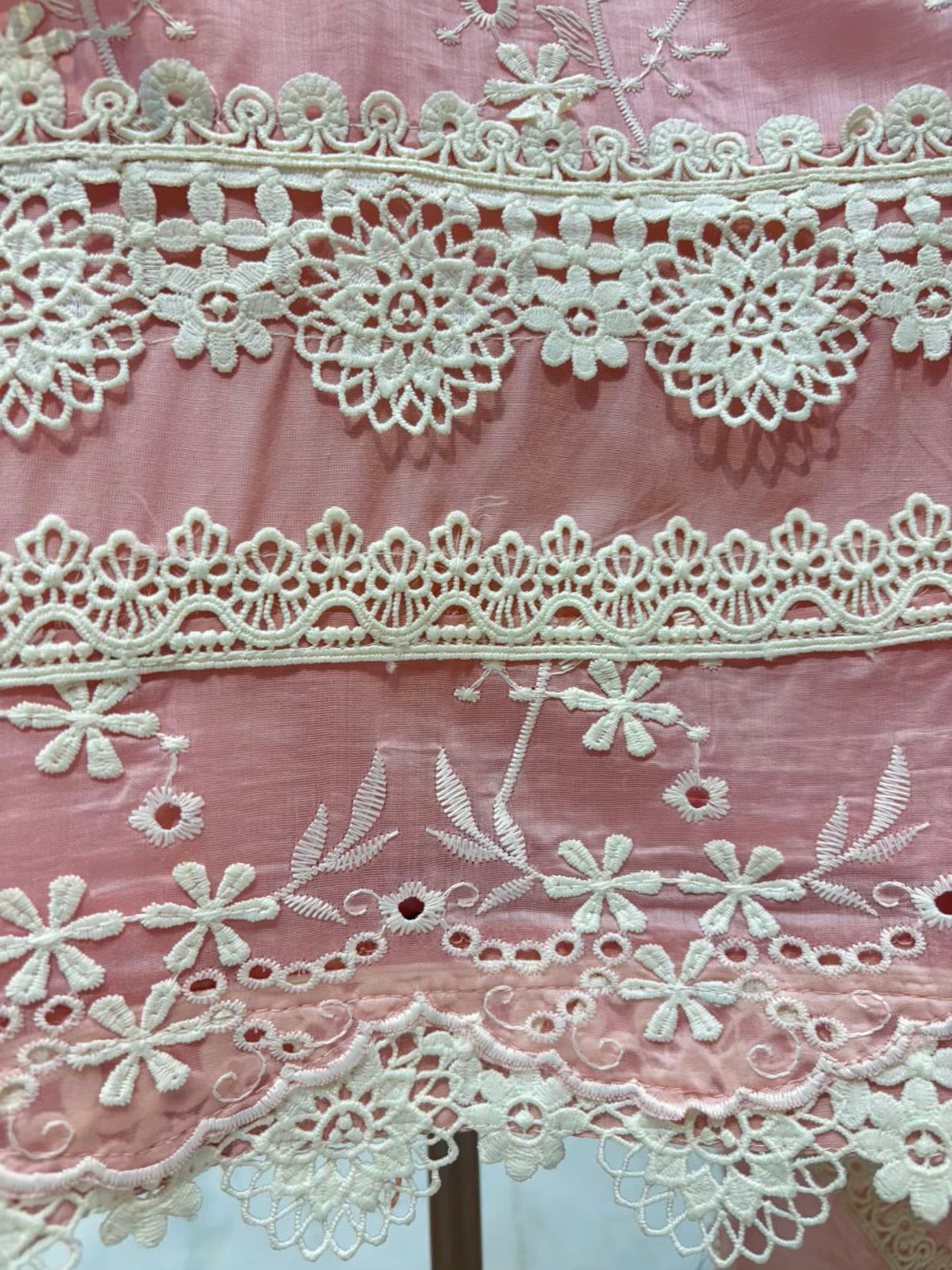Roselle Crochet Chanderi Suit