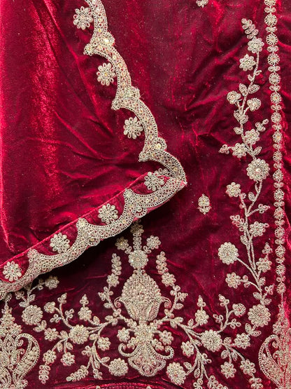 Rimvaar Velvet Suit (Maroon)