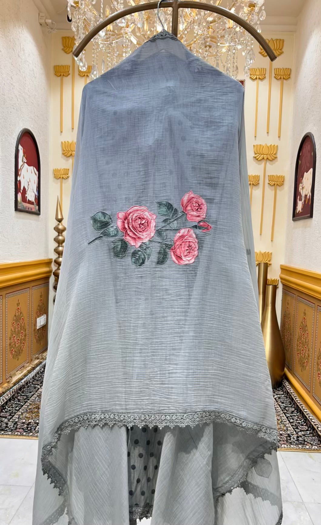 Zarelle Aaina Loom Chanderi Suit