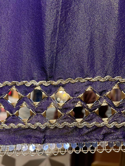 Auryza Organza Suit (Purple)