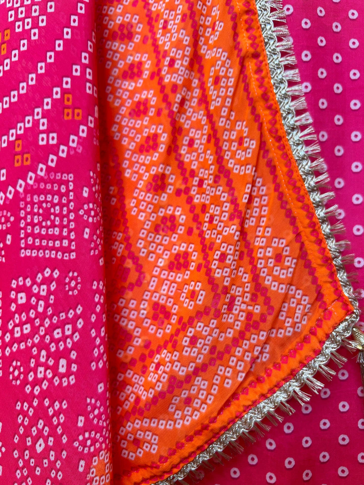 Nooraya Organza Suit (Ivory Orange)