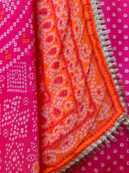 Nooraya Organza Suit (Ivory Orange)