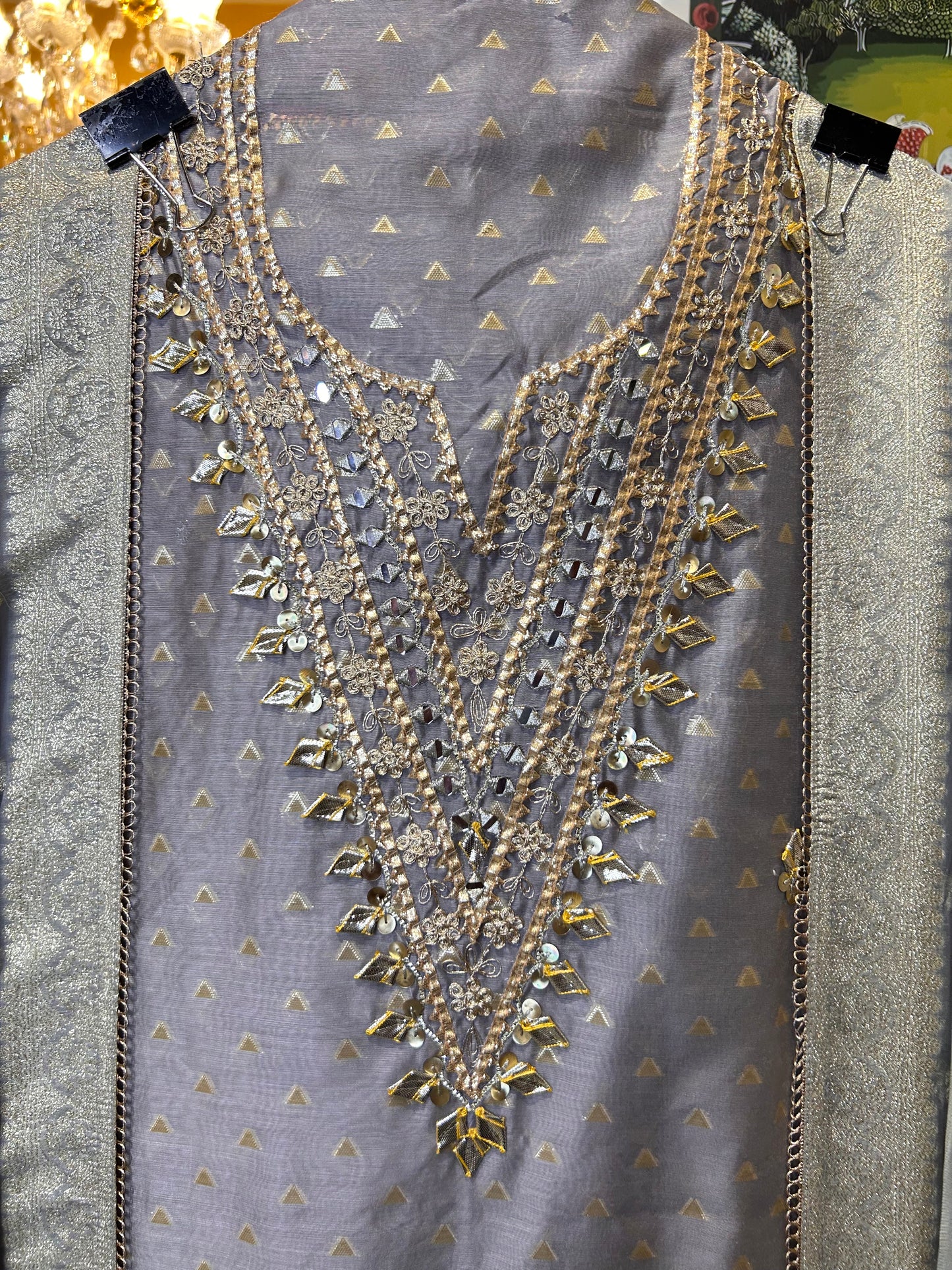 Noor-e-Kashi (Silver Grey)