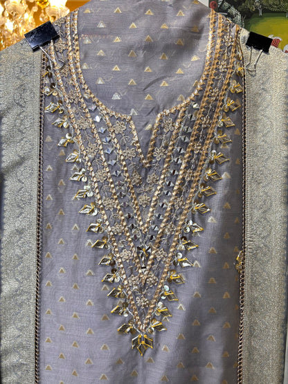 Noor-e-Kashi (Silver Grey)