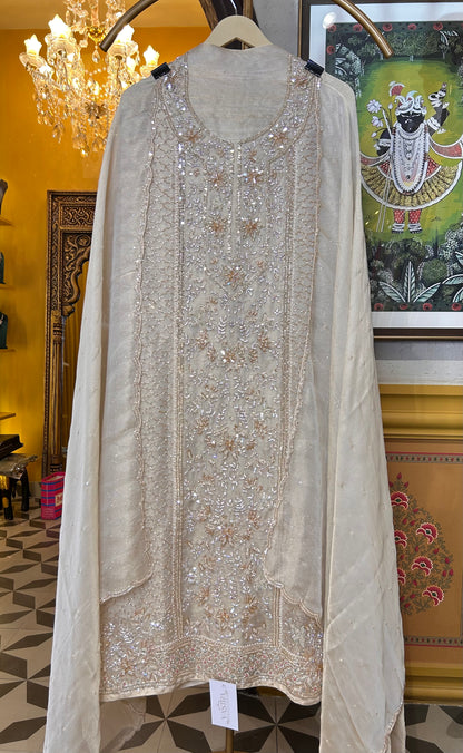 Gulbadan Organza Suit