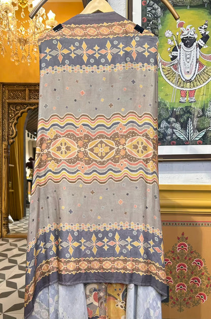 Eira Pashmina Suit (Mustard)