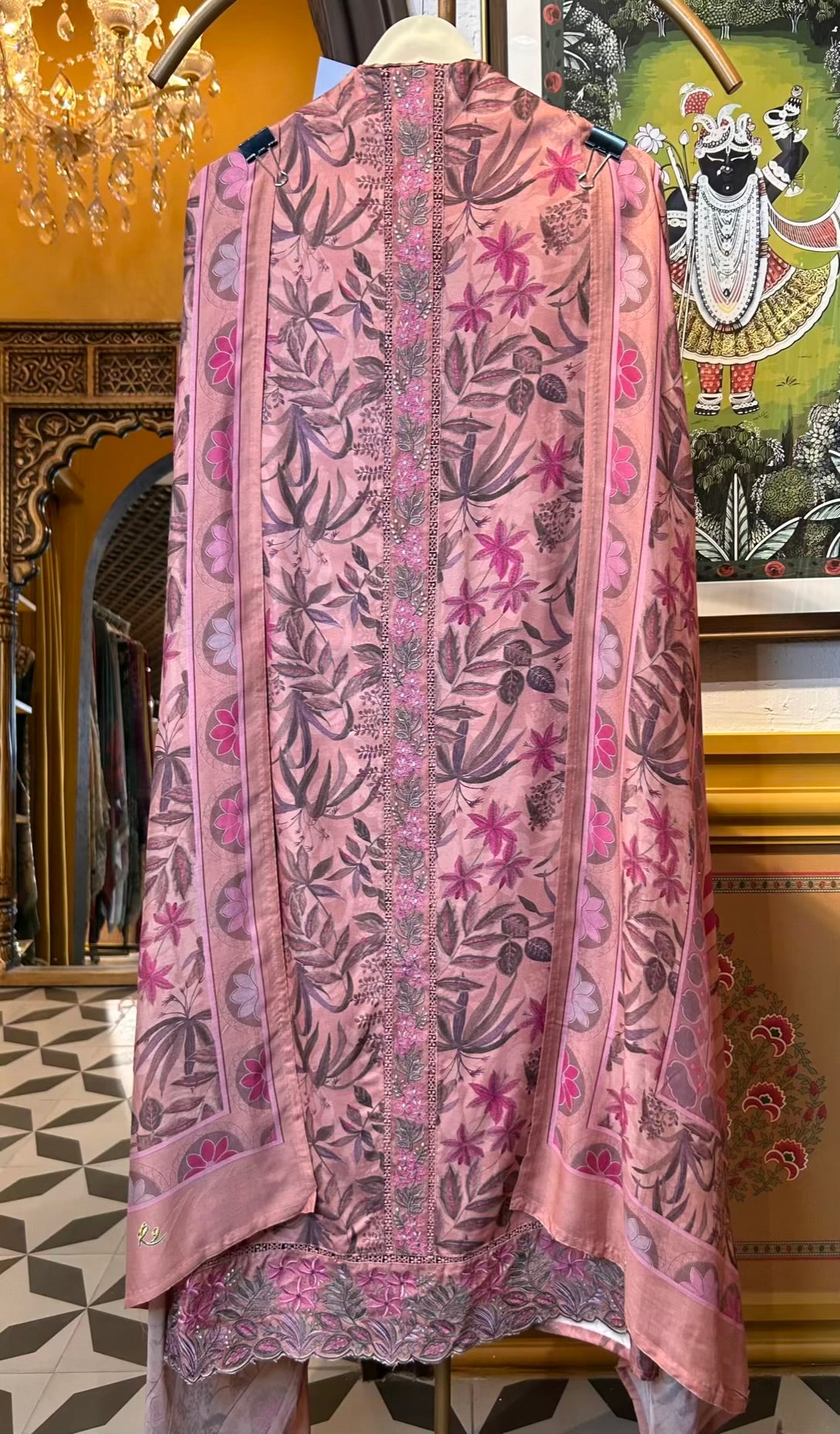 Ruhzaan Pashmina Suit (Pink)