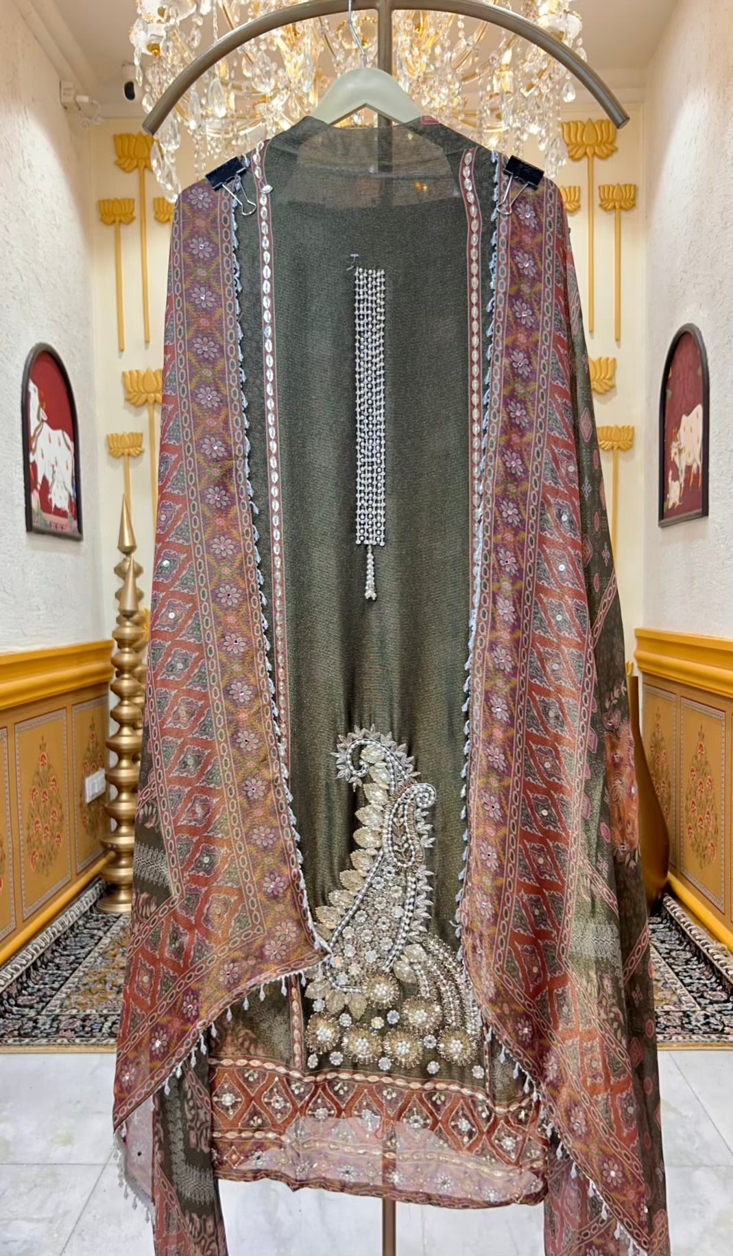 Aamira Handcrafted Organza Suit