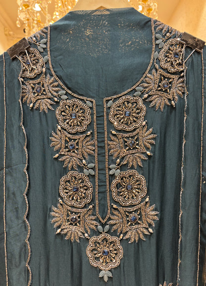 Zarqash Organza Suit