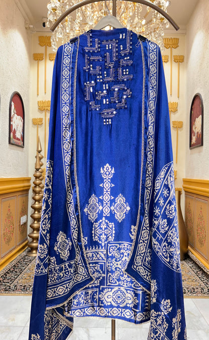 Gajji Rang Sheesha Suit