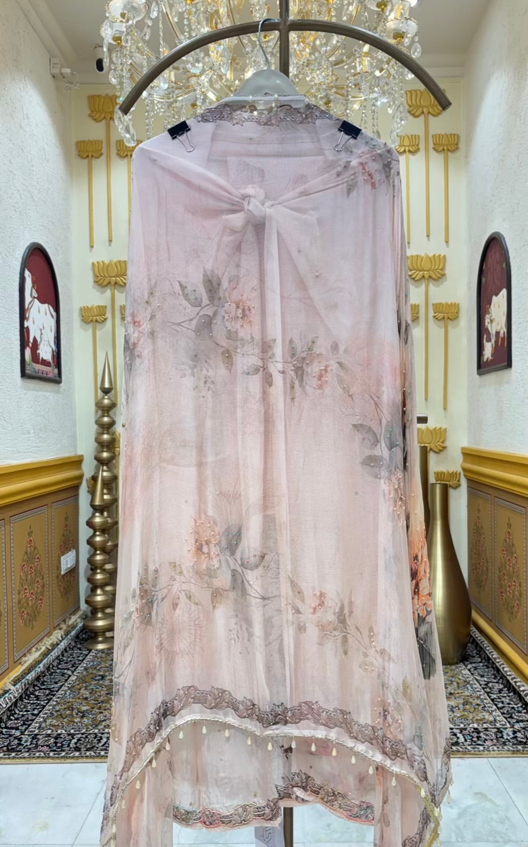 Sia Printed Organza Suit