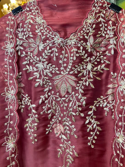 Tavira Organza Suit (Red)