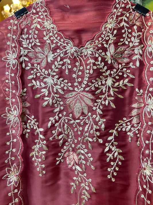 Tavira Organza Suit (Red)