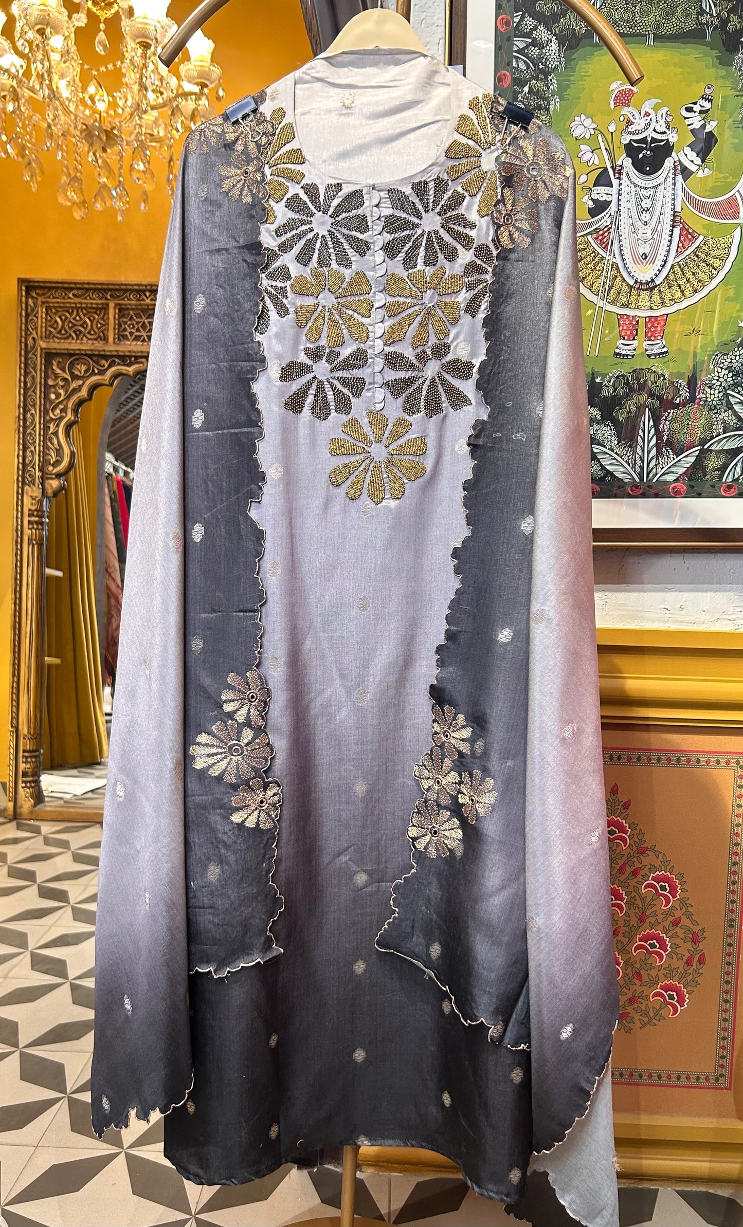 Zarfeen Silk Suit