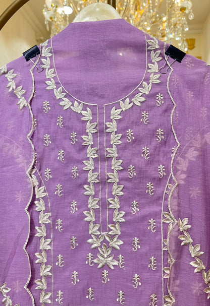 Aarini Resham Veil Suit (Lavender)