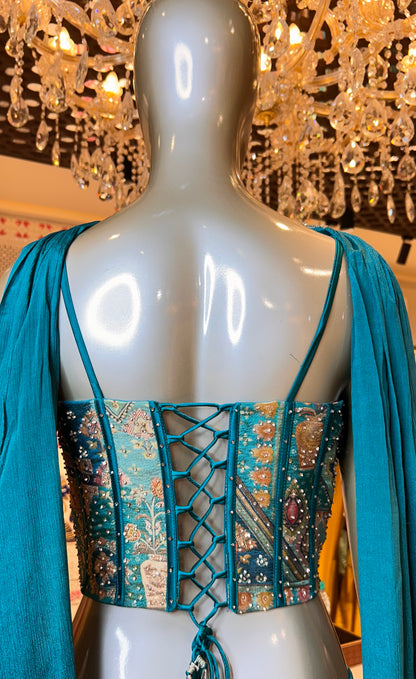 Rangmahal Crop Top Set
