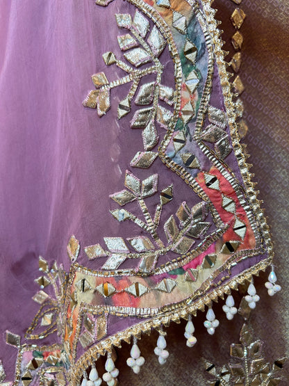 Ruvani Organza Suit (Lavender)